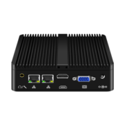 J4125四核迷你微型工控机台式机电脑主机HTPC 嵌入式双串DB9双网4gSIM卡槽物联网wifi 准系统 无内存硬盘 G30双网双串 J4125四核Msata固态