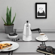Lavazza 乐维萨 × ILSA联名 Carmencita 铝制单阀摩卡壶 2杯量