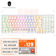 预售商品、plus会员：ThundeRobot 雷神 KG98 有线机械键盘 98键 T红轴