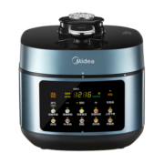 美的（Midea）电压力锅5L 浓香系列精钢圆灶釜内胆高压锅 WIFI智控家用自动排气上蒸下煮电饭煲 MY-C552N