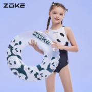 洲克（ZOKE） 游泳圈儿童泳圈充气学游泳救生圈加厚小孩宝宝浮圈 624505921白色(熊猫)/70