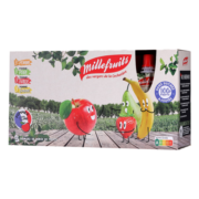 米莱菲（MILLEFRUITS）法国原装进口果泥 宝宝零食 100%纯水果泥吸吸乐袋装 90g*12袋/盒