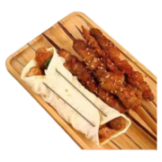 Squirrel chef正宗山东淄博烧烤小饼手工烙馍煎饼炸串烧烤专用 烧烤小饼90g/袋*2