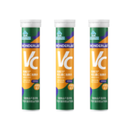 万益蓝WonderLab维c泡腾片 维生素C  成人免疫力 补充VC 高浓度VC泡腾片3支装60片