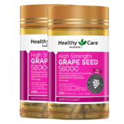 澳洲进口 HealthyCare 葡萄籽提取物胶囊12000mg*180粒*2瓶