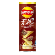 限地区、需抢券、概率券：乐事（Lay's）无限薯片 零食 休闲食品 黑椒牛扒味104g罐装 +2件凑单