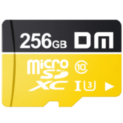 大迈（DM）256GB TF（MicroSD）存储卡 C10 黄卡 手机行车记录仪监控摄像头专用高速内存卡