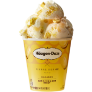 PLUS会员：H?agen·Dazs 哈根达斯 柠檬柚子高定马卡龙大桶冰淇淋420ml 家庭装