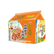 统一  巧面馆麻辣笋子牛肉面106g袋面*5袋