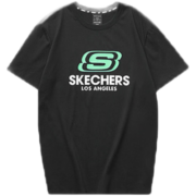 斯凯奇（Skechers）情侣短袖2023夏季新款健身训练潮流舒适透气圆领半袖男女同款T恤 0018/现货速发 XS(160/80A)