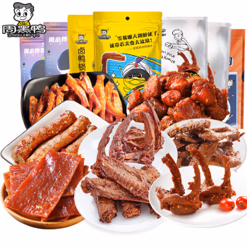 PLUS：周黑鸭（ZHOUHEIYA）真空 网红零食5件自选 卤味零食选择装 湖北武汉特产 伴浪海带丝160g