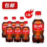 Coca-Cola 可口可乐  碳酸饮料汽水 300ml*6瓶
