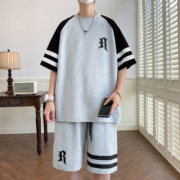 男童夏装套装2023新款男孩运动服青少年初中生帅气时髦大童两件套