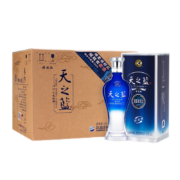 百亿补贴：洋河蓝色经典 天之蓝 浓香型绵柔白酒 52度520ml*6瓶整箱