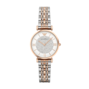 安普里奥·阿玛尼（Emporio Armani）手表女同款满天星钢带石英女表送女友生日礼物 AR1926