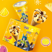 yili 伊利 巧乐兹百香果+凤梨味脆筒冰淇淋 70g*6支/盒