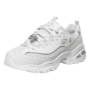 Skechers斯凯奇女十周年熊猫鞋休闲老爹鞋运动鞋12241 WSL白色/银色 37