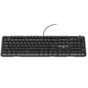HP 惠普 K10G 104键 有线机械键盘 黑色 国产黑轴 单光