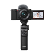 索尼（SONY）ZV-E10L Vlog微单相机 电池蓝牙手柄套装 APS-C画幅小巧便携 4K专业视频 黑色