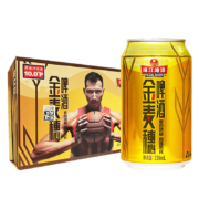 珠江啤酒（PEARL RIVER）10度 珠江金麦穗啤酒 330ml*24听*4件+凑单珠江纯生330ml*6听