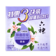 六神 家庭3块装 洗手皂 洗脸皂 香皂健康除菌125g*3