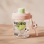 Relea 物生物 Tritan双饮口水杯 500ml 6色（送吸管刷）