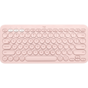 罗技（Logitech）K380蓝牙键盘多设备切换笔记本平板IPAD电脑适用时尚超薄静音巧克力按键 茱萸粉
