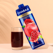 CHABAA泰国原装进口恰芭进口果汁番石榴汁椰子水石榴蓝莓荔枝汁饮料饮品 葡萄石榴蓝莓汁1L*1瓶