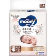 【自营】Natural moony腰贴型婴儿纸尿裤新生儿5kg NB62片