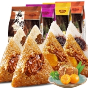 plus会员、限地区：阿玛熊正宗嘉兴粽子1120g 鲜肉粽蛋黄粽4味8只