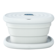 美的（Midea） 泡脚桶足浴盆洗脚盆全自动智能足疗按摩家用折叠电动加热生日礼物送父亲母亲送男女朋友 【官方指定足浴盆】折叠收纳+三档温控+滚轮按摩