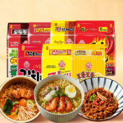 韩国四大拉面品牌之一，Ottogi 不倒翁 金拉面 10袋组合装 赠1袋泡菜拉面