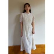 独束 大码女装 爱的圆舞曲系列 新中式 绣花旗袍 连衣裙