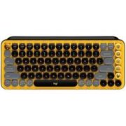logitech 罗技 POP KEYS 84键 2.4G蓝牙 双模无线机械键盘 热力黄 ttc茶轴 无光