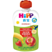 喜宝（HiPP）有机婴幼儿苹果草莓香蕉泥100g（6-36个月）（奥地利进口）