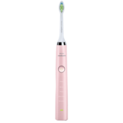 飞利浦(PHILIPS) 电动牙刷 成人声波震动钻石系列(自带刷头*2+充电旅行盒+充电玻璃杯) HX9362/67粉钻