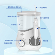 博皓（prooral） 冲牙器洗牙器家用洁牙神器牙结石洁牙器口腔清洁神器 5102台式冲牙器+T27电动牙刷套装 5102+T27白色