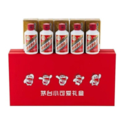茅台 贵州茅台酒 茅台飞天53度100ml酱香型白酒小可爱 i茅台 100ml*5瓶（礼盒款）