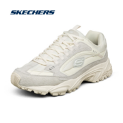 斯凯奇（Skechers）女鞋厚底减震厚底跑步女熊猫老爹鞋户外徙步休闲运动鞋13455 紫色 35
