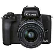 佳能（Canon） EOSm50二代入门级微单高清旅游数码学生款2代美颜vlog自拍照相机 M50  II（EF-M15-45）黑旅行版