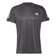 adidas阿迪达斯官方男装速干跑步运动上衣圆领短袖T恤H34487 深灰 A/M