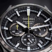 Seiko 精工 Essentials系列 SSB413 三眼计时石英男表