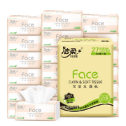 洁柔Face抽纸3层100抽27包纸巾*3