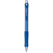 三菱（Uni）M5-100活动铅笔 0.5mm学生自动铅笔橡胶手握透明彩色杆带橡皮可擦笔 蓝色 1支装