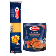 百味来（Barilla）意大利面酱组合 #5传统意面250克+博洛尼亚肉酱250克