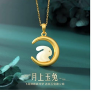 MAX&LOVEs925银  小玉兔吊坠 +红色挂绳 无链子 精美礼盒包装