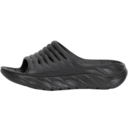 HOKA ONE ONE男女款Ora RecoverySlide奥拉黑色平底拖鞋舒缓运动 BLK-黑色 6