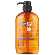 熊野油脂（HorseOil）无硅油马油洗发水 600ml/瓶 滋养修护 轻盈柔顺