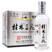 桂林三花酒 国标米香酒 米香型白酒 52度450ml*6瓶整箱装 广西白酒