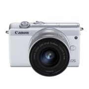 佳能（Canon） 佳能m200 微单相机 高清美颜自拍单电vlog相机 家用旅游照相机 M200 15-45mm 白色套机 官方标配【不含内存卡/相机包/大礼包等】
